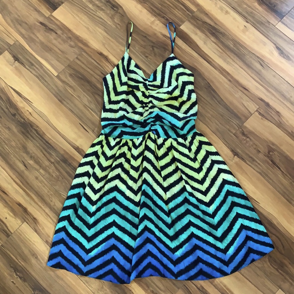 Parker Silk Spaghetti Strap Printed Dress